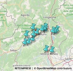 Mappa Via Bios, 32100 Belluno BL, Italia (9.83375)