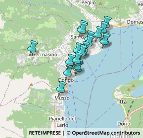 Mappa Piazza V. Matteri, 22014 Dongo CO, Italia (1.289)