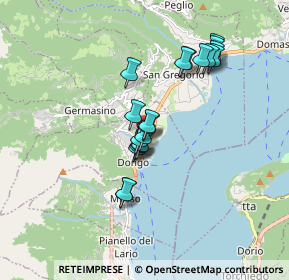 Mappa Piazza V. Matteri, 22014 Dongo CO, Italia (1.376)