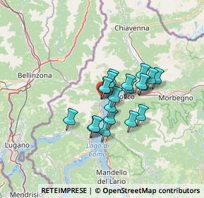 Mappa Piazza V. Matteri, 22014 Dongo CO, Italia (9.045)