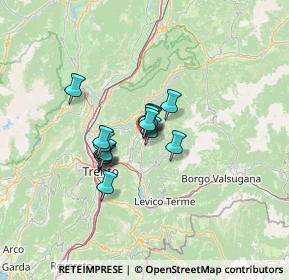 Mappa 38042 Baselga di Piné TN, Italia (7.84733)