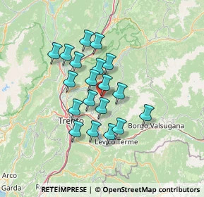 Mappa 38042 Baselga di Piné TN, Italia (10.70211)