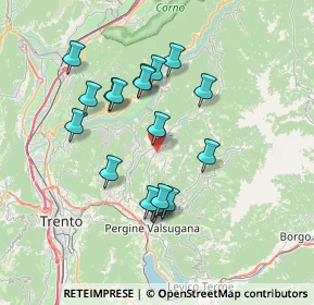 Mappa 38042 Baselga di Piné TN, Italia (6.44667)