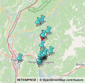 Mappa 38042 Baselga di Piné TN, Italia (5.96333)