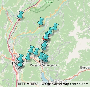 Mappa 38042 Baselga di Piné TN, Italia (6.46412)