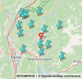 Mappa 38042 Baselga di Piné TN, Italia (7.63643)