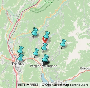 Mappa 38042 Baselga di Piné TN, Italia (6.39333)
