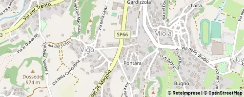 Mappa Baselga di Pinè