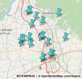 Mappa Via Garibaldi, 33010 Pagnacco UD, Italia (6.79579)