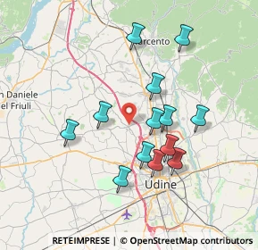 Mappa Via Garibaldi, 33010 Pagnacco UD, Italia (6.47923)