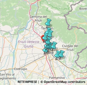 Mappa Via Garibaldi, 33010 Pagnacco UD, Italia (7.65364)