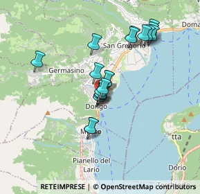 Mappa Largo Irene Rubini Falk, 22014 Dongo CO, Italia (1.3965)