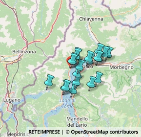 Mappa Largo Irene Rubini Falk, 22014 Dongo CO, Italia (9.0555)