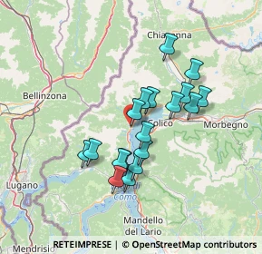 Mappa Largo Irene Rubini Falk, 22014 Dongo CO, Italia (11.37278)