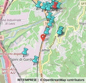 Mappa Strada del Dos di Lamar, 38121 Trento TN, Italia (1.133)