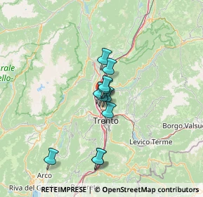 Mappa Strada del Dos di Lamar, 38121 Trento TN, Italia (9.16636)