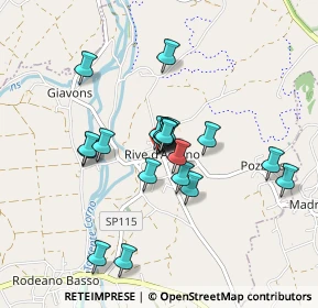 Mappa Piazza I Maggio, 33030 Rive D'arcano UD, Italia (0.686)