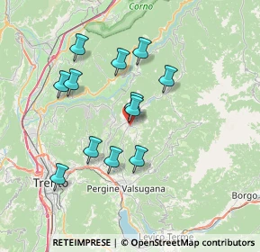 Mappa Via di Bugno, 38042 Baselga di Piné TN, Italia (6.39333)