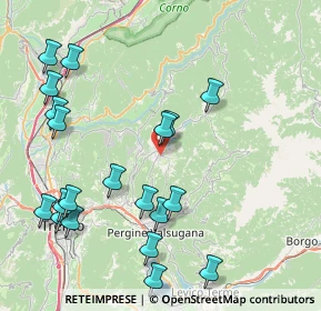 Mappa Via di Bugno, 38042 Baselga di Piné TN, Italia (9.556)