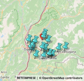 Mappa Via di Bugno, 38042 Baselga di Piné TN, Italia (10.469)