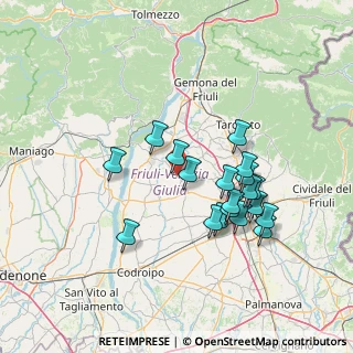 Mappa Via delle Acacie, 33034 Fagagna UD, Italia (12.94947)