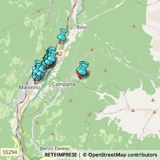 Mappa Via Pian della Regina Garda, 25048 Sonico BS, Italia (1.8241666666667)