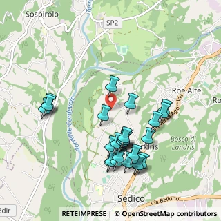 Mappa Via Seghe di Villa, 32036 Sedico BL, Italia (0.98621)