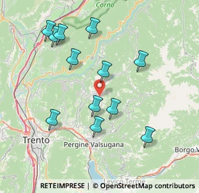 Mappa Via dello Stadio Fraz Miola, 38042 Baselga di Piné TN, Italia (7.50667)