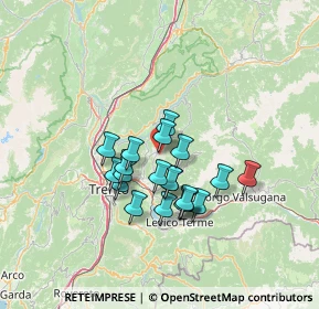 Mappa Via dello Stadio Fraz Miola, 38042 Baselga di Piné TN, Italia (10.4975)