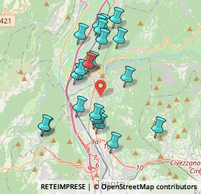 Mappa Via delle Sugarine, 38121 Meano TN, Italia (3.578)