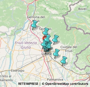 Mappa Via Madonnina, 33010 Tavagnacco UD, Italia (7.4175)