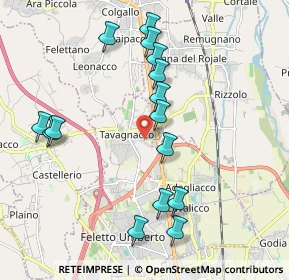 Mappa Via Madonnina, 33010 Tavagnacco UD, Italia (2.02067)