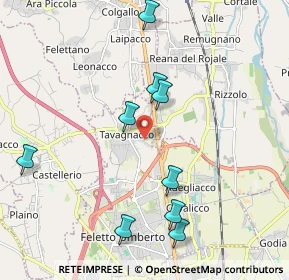 Mappa Via Madonnina, 33010 Tavagnacco UD, Italia (2.45727)