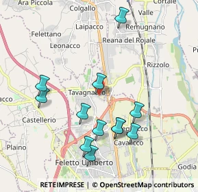 Mappa Via Madonnina, 33010 Tavagnacco UD, Italia (1.9475)