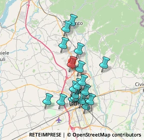Mappa Via Madonnina, 33010 Tavagnacco UD, Italia (6.42947)