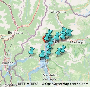 Mappa Via Manzi Don Giovanni, 22014 Dongo CO, Italia (9.045)