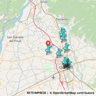 Mappa Via Colmalisio, 33030 Moruzzo UD, Italia (7.10417)