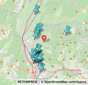 Mappa Via del Castèl di Cortesano, 38121 Cortesano TN, Italia (3.217)