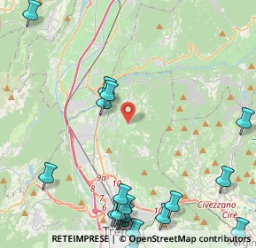 Mappa Via del Castèl di Cortesano, 38121 Cortesano TN, Italia (6.1825)