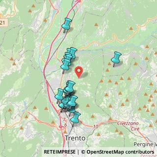 Mappa Via del Castèl di Cortesano, 38121 Cortesano TN, Italia (3.217)