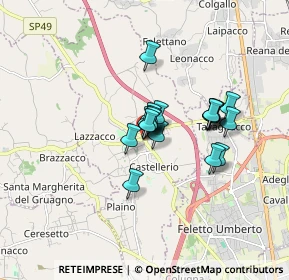 Mappa Via Giacomo Matteotti, 33010 Pagnacco UD, Italia (1.0935)