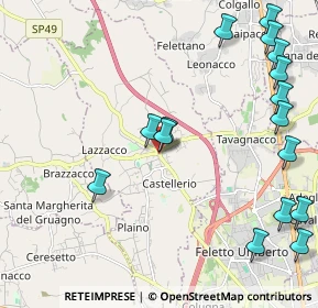 Mappa Via Giacomo Matteotti, 33010 Pagnacco UD, Italia (2.6725)