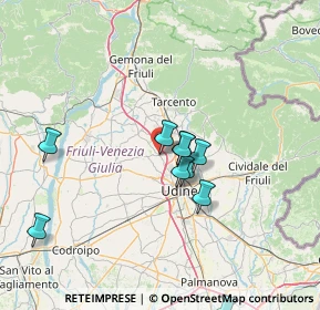 Mappa Via Giacomo Matteotti, 33010 Pagnacco UD, Italia (18.91833)