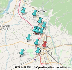 Mappa Via del Buret, 33010 Pagnacco UD, Italia (5.03231)