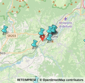 Mappa Via Col da Ren, 32100 Belluno BL, Italia (3.33818)