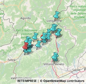 Mappa Via Col da Ren, 32100 Belluno BL, Italia (10.2885)