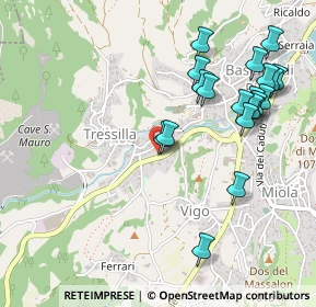 Mappa Via Per Trento, 38042 Baselga di Piné TN, Italia (0.5405)