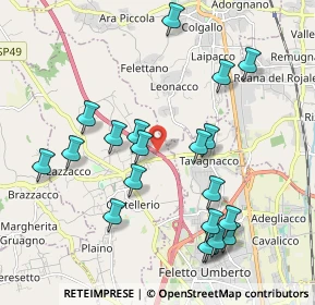 Mappa A23 Palmanova - Udine - Tarvisio, 33010 Pagnacco UD, Italia (2.0745)