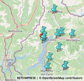 Mappa Via A. Regina, 22014 Dongo CO, Italia (14.87833)