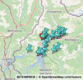 Mappa VIA G.P, 22014 Dongo CO, Italia (9.2345)
